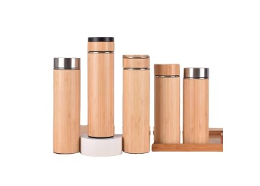 Custom Logo Hot Selling Private Label Bamboo Tumbler Water Bottle