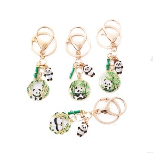 Cute Panda Chinese Style Handmade Keychain