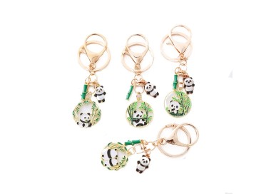 Cute Panda Chinese Style Handmade Keychain
