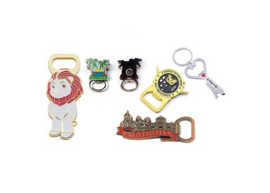 Metal Stainless Steel Beer Bottle Opener Keychain